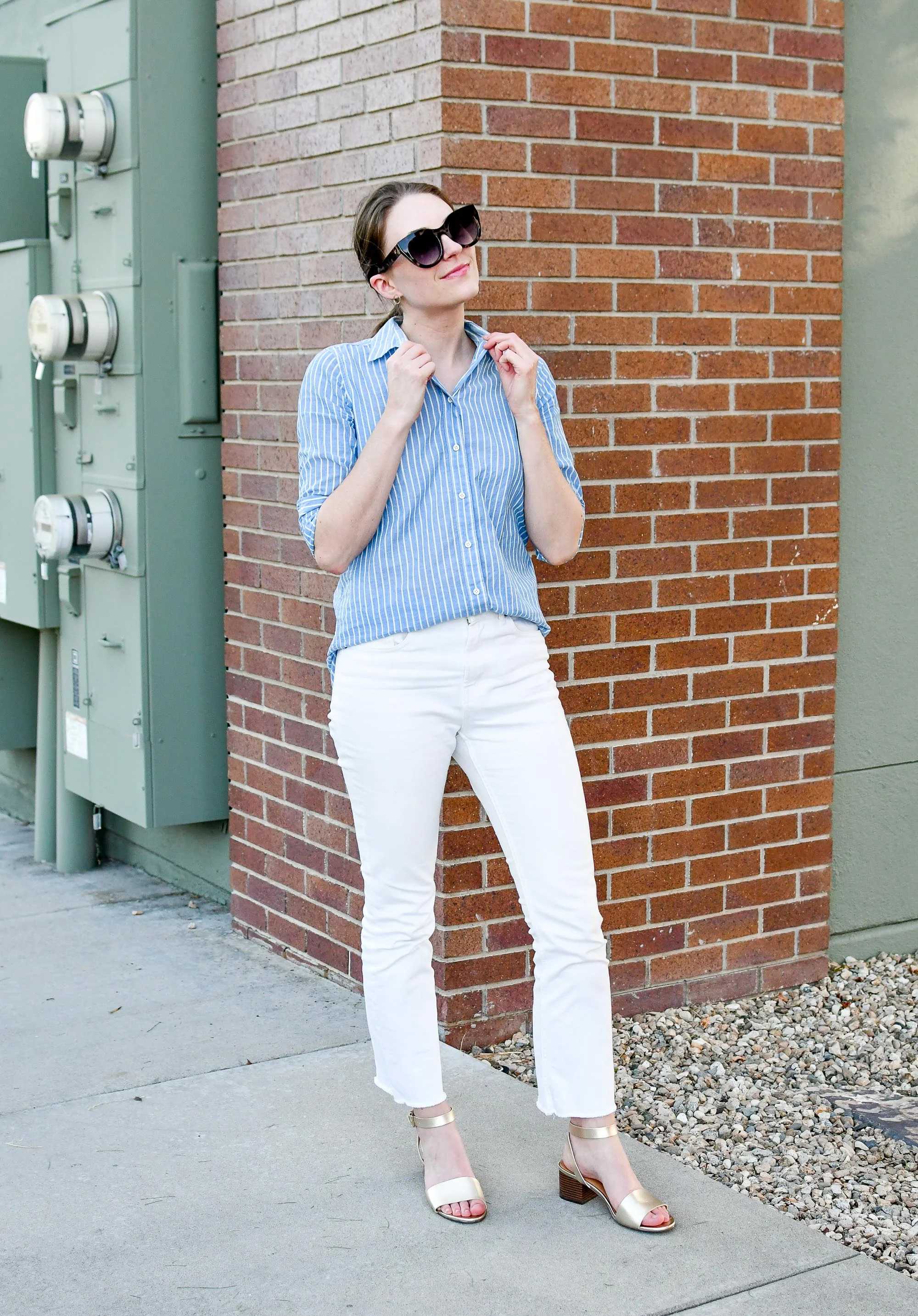 Everlane kick crop store work pant